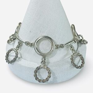 Sterling Silver Taxco Toggle Bracelet